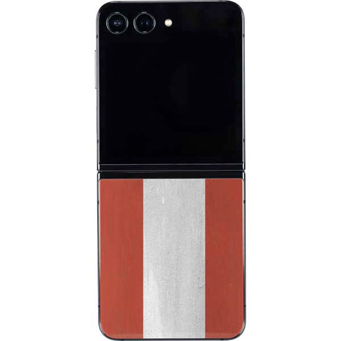 Latvia Flag Distressed Galaxy Z Flip5 5G Skin